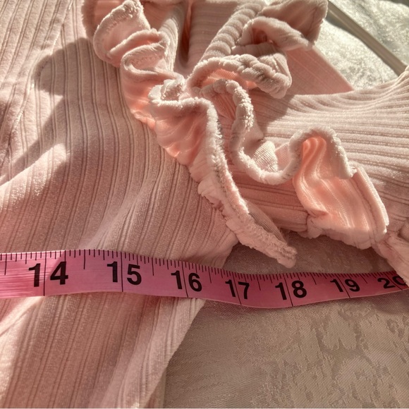 Unosa pink ruffle cottage core dress - Picture 5 of 8